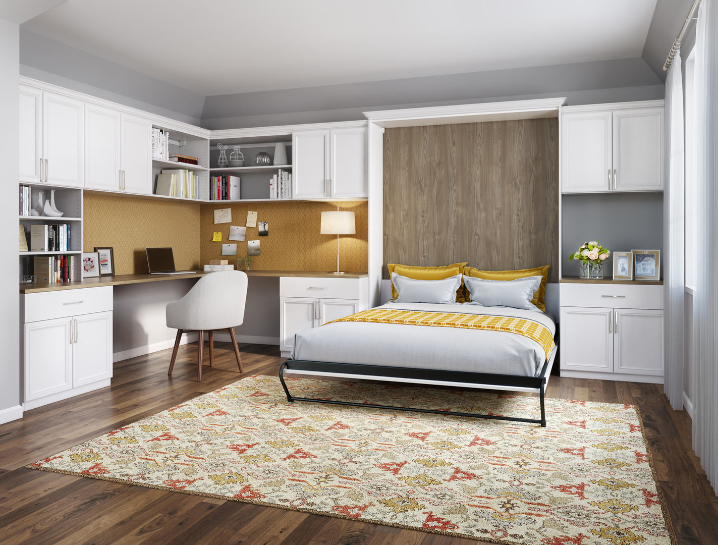 Cama de Pared, California Closets California Closets Ruang Ganti Klasik