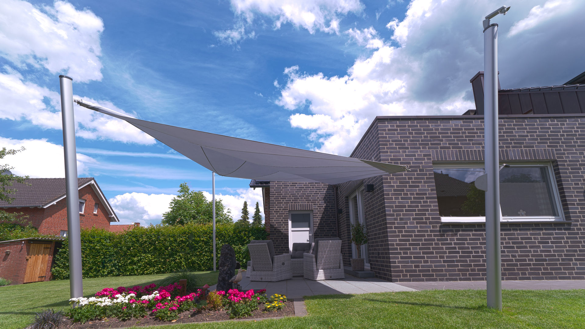 Elektrisch aufrollbares Sonnensegel | Terrasse | rechteckig | homify