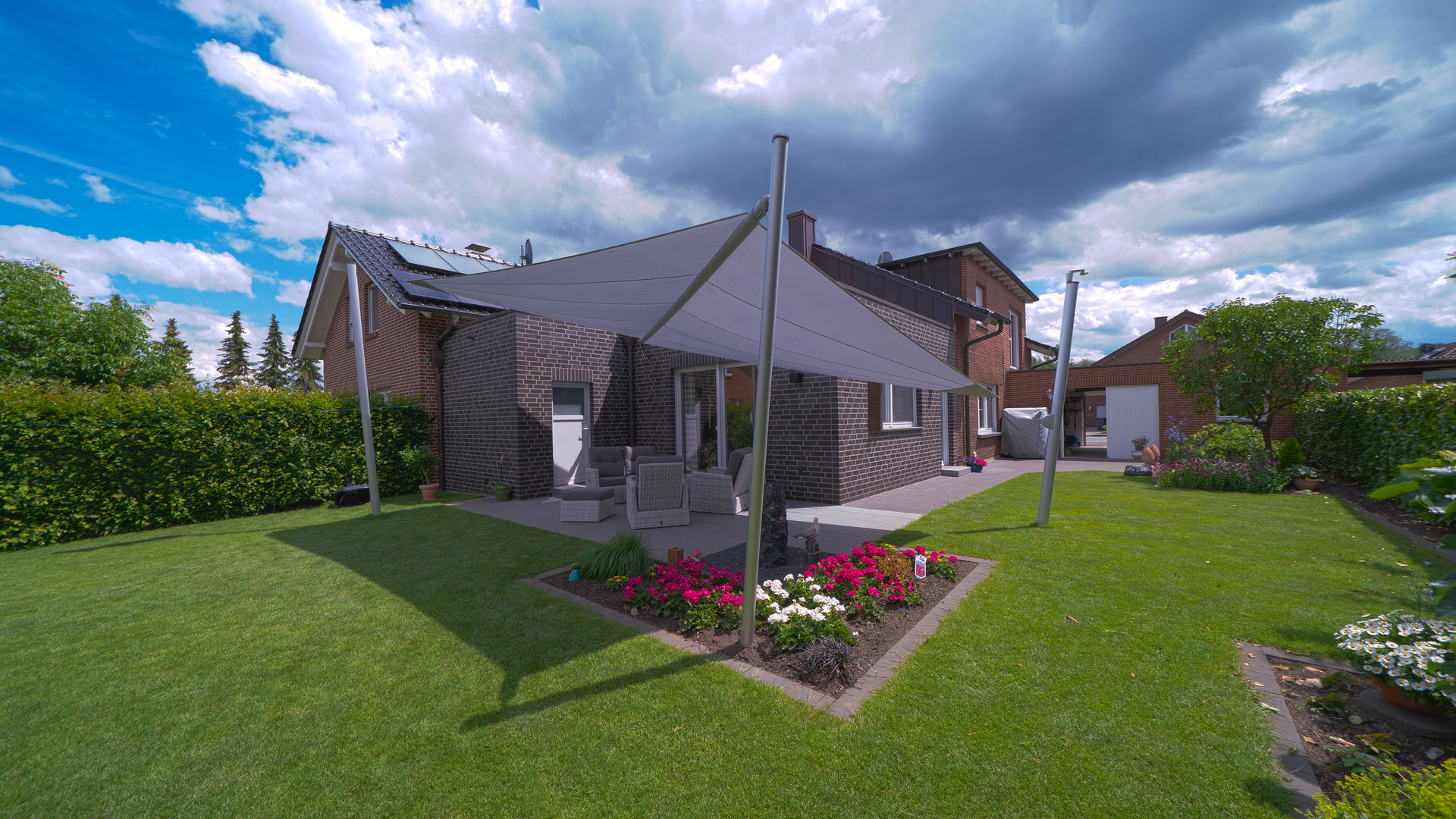 Elektrisch aufrollbares Sonnensegel | Terrasse | rechteckig | homify