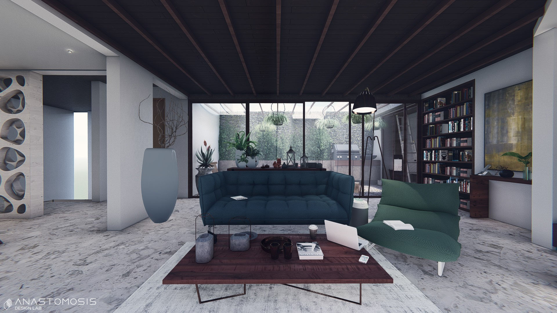 صالة المعيشة Living Space Anastomosis Design Lab غرفة المعيشة design,architecture,interior,interior design,decore,modern,home,تصميم,تصميم داخلي,تصميم خارجي,ديكور,منزل,