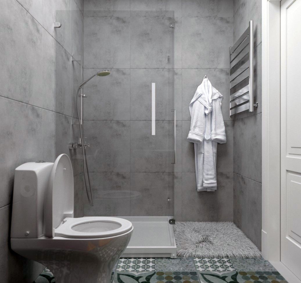 Санузел Molyako Design Ванная комната в стиле модерн лофт,санузел,душевая,ваннаякомната,модерн,современныйстиль