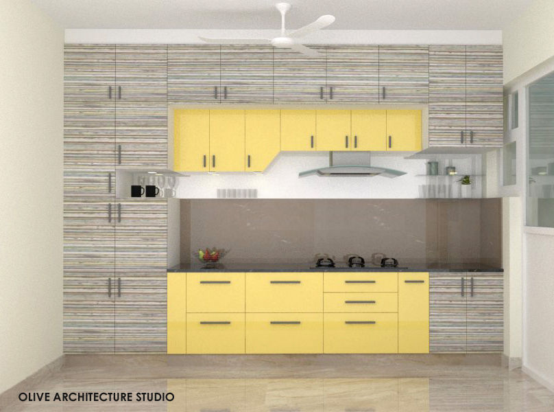 Kitchen Olive Architecture Studio Kitchen units پلائیووڈ