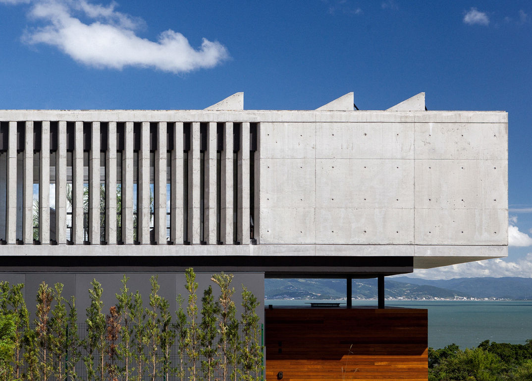 Fachada Lateral Alejandro Ortiz Arquitecto Casas ecológicas Concreto