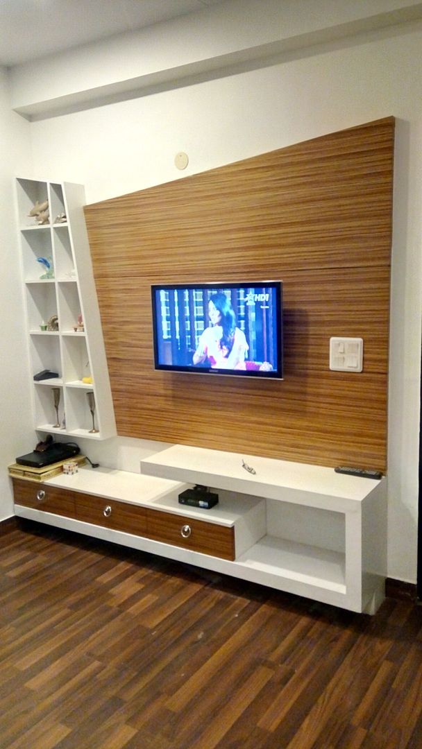 Residence -Noida, SHUFFLE DESIZN SHUFFLE DESIZN Chambre moderne Bois d'ingénierie Transparent Accessoires & décorations