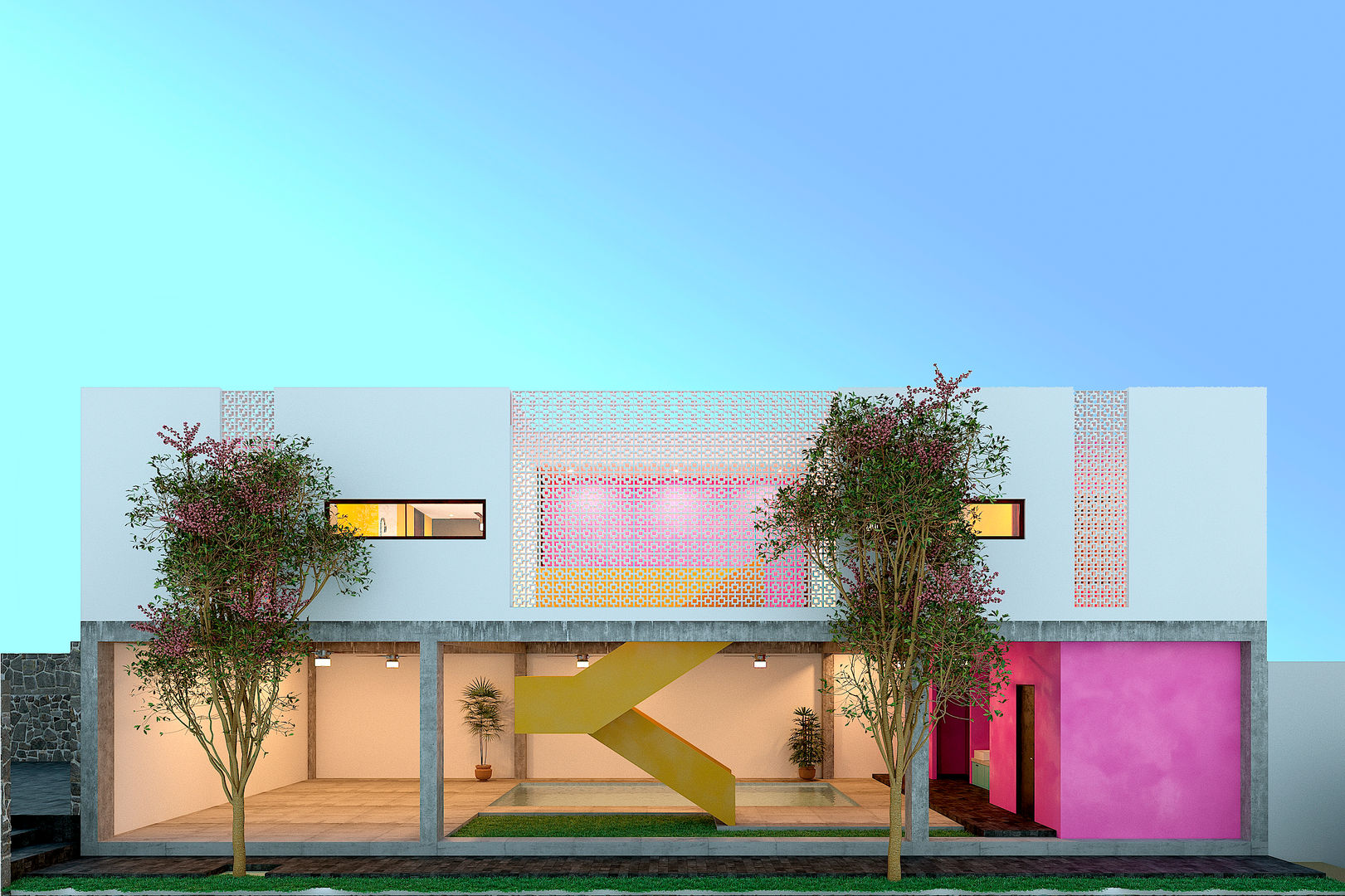 Alberca + Departamentos, Laboratorio Mexicano de Arquitectura Laboratorio Mexicano de Arquitectura Multi-Family house Concrete