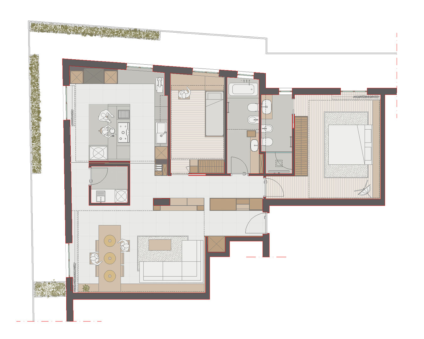 Appartamento C|S - Corleone, ALESSIO LO BELLO ARCHITETTO a Palermo ALESSIO LO BELLO ARCHITETTO a Palermo