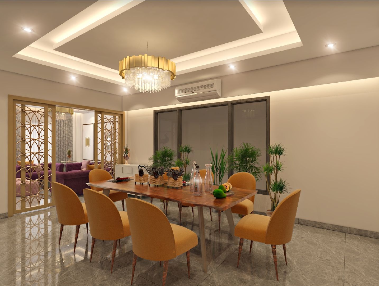 4 BHK Independent House , Paimaish Paimaish غرفة السفرة خشب نقي Multicolored طاولات