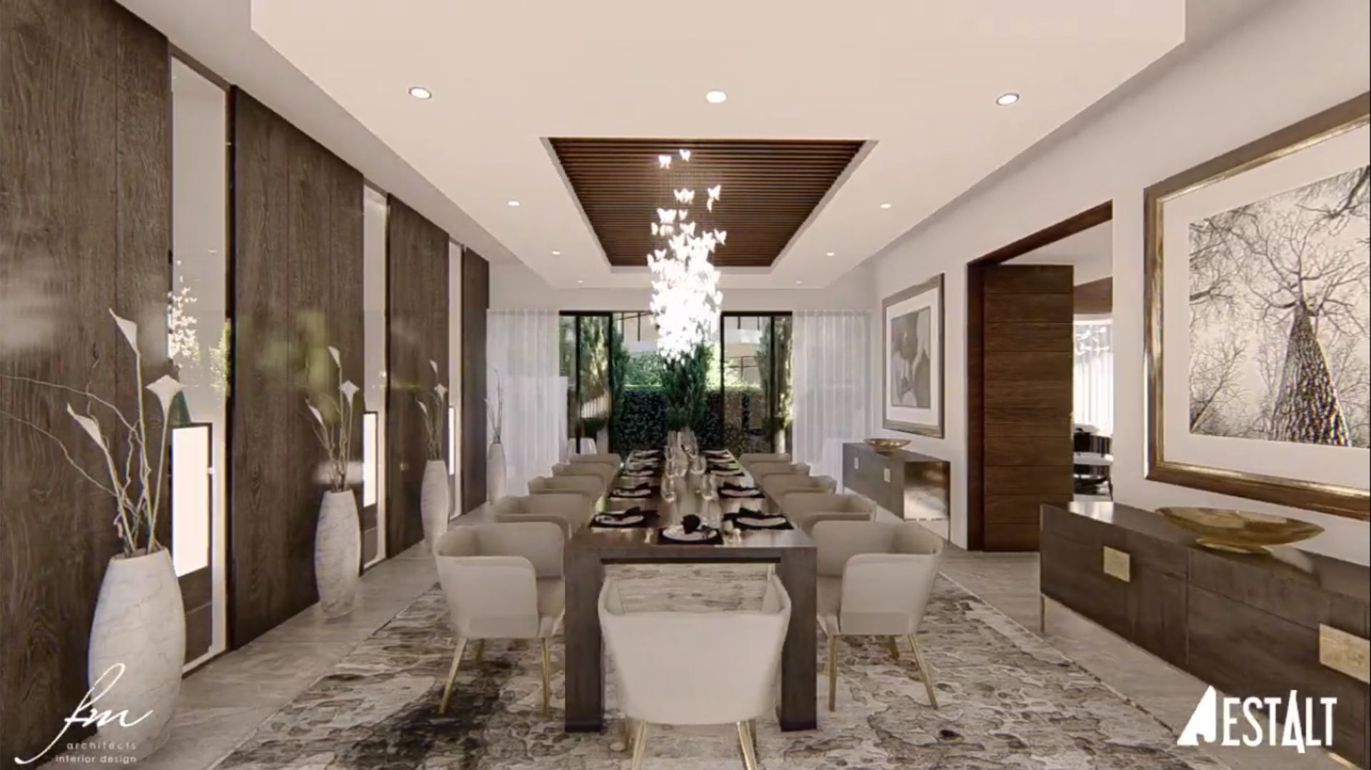 Hyde Park Luxury residence, FRANCOIS MARAIS ARCHITECTS FRANCOIS MARAIS ARCHITECTS Modern dining room