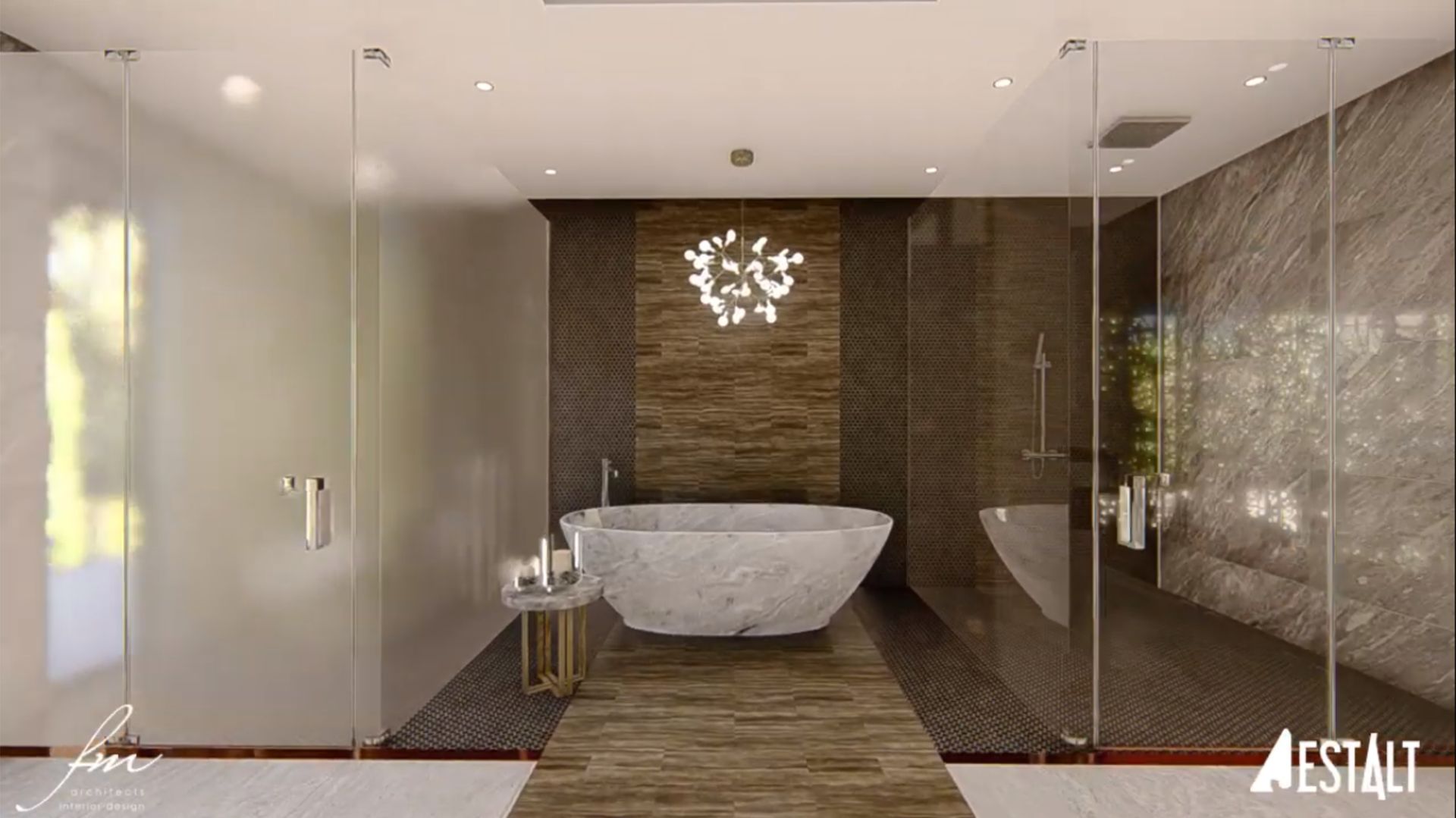 Hyde Park Luxury residence, FRANCOIS MARAIS ARCHITECTS FRANCOIS MARAIS ARCHITECTS Modern bathroom