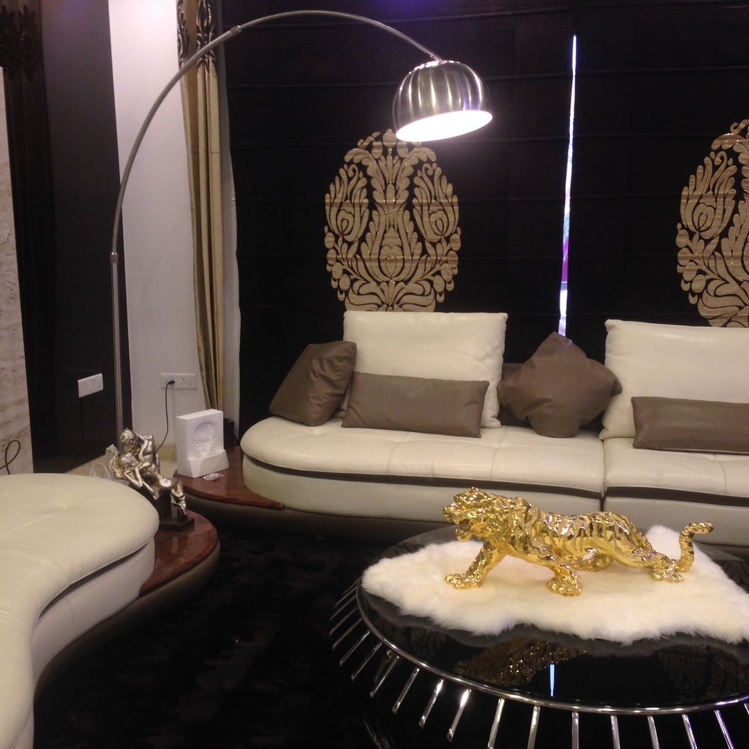 INTERIOR DESIGNERS & TURNKEY SERVICE 7WD Design Studio Modern living room Wood Brown