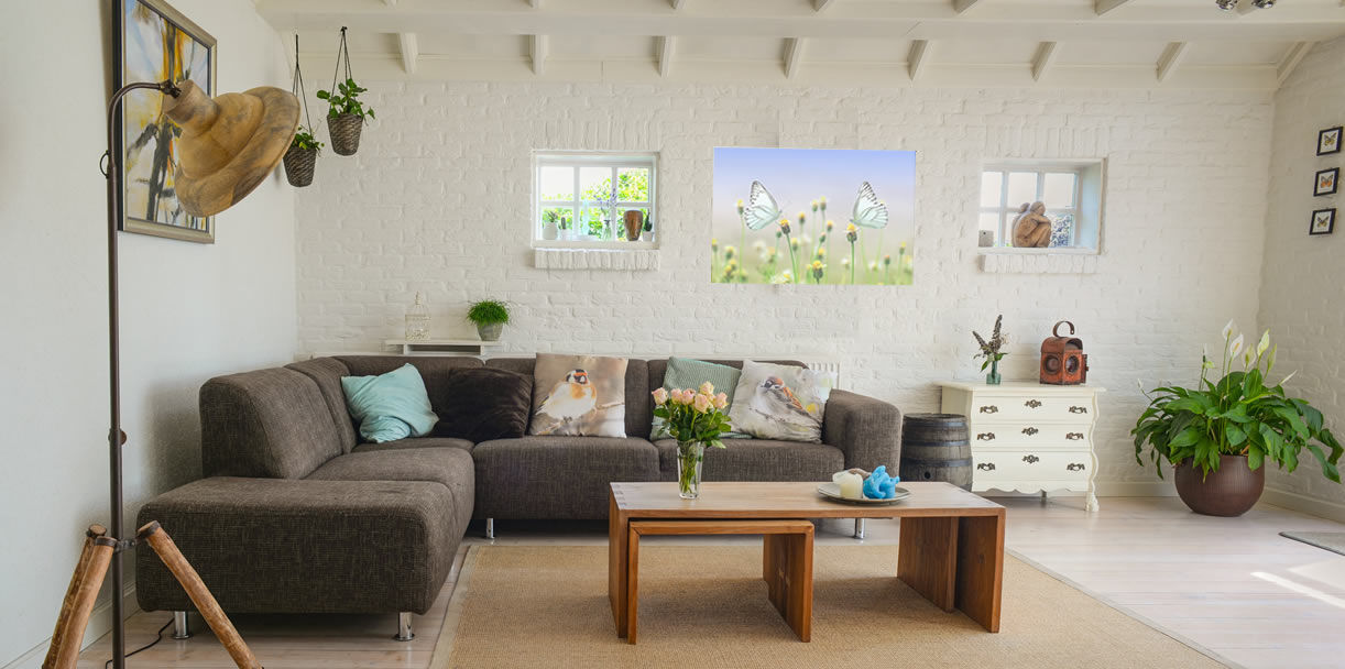 woonkamer verwarming, Heat Art - infrarood verwarming Heat Art - infrarood verwarming Modern living room