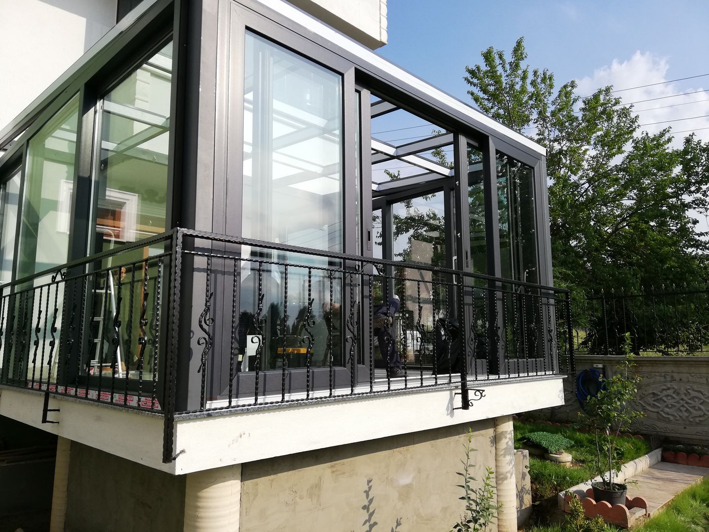 Darıca Kış Bahçesi Projesi, Yapısan Cephe Sistemleri Yapısan Cephe Sistemleri Modern conservatory Aluminium/Zinc