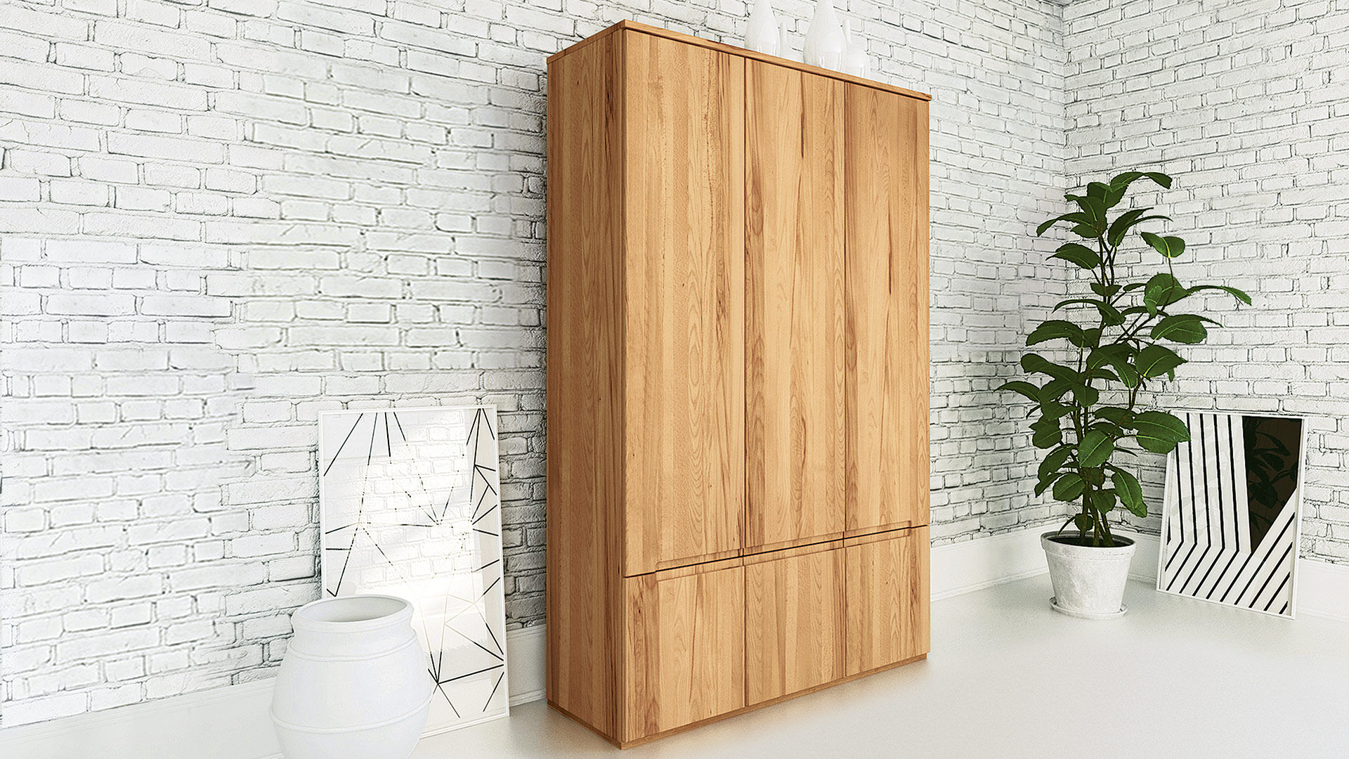 Drehtüren-Kleiderschrank "Genova" Allnatura Moderne Schlafzimmer drehtüren,klaiderschrank,massivholz,ökologisch,schlafen,schlafzimmer,schlafzimmermöbel,Kleiderschränke und Kommoden