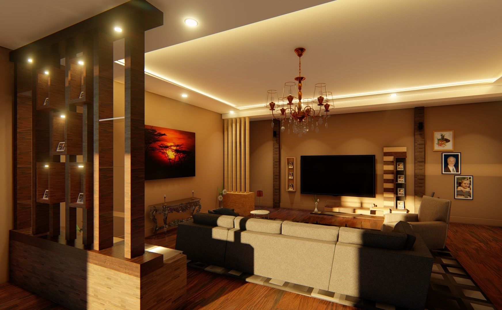 Living room Manglam Decor Modern living room livingroomdesign,sofadesign,wallpartition