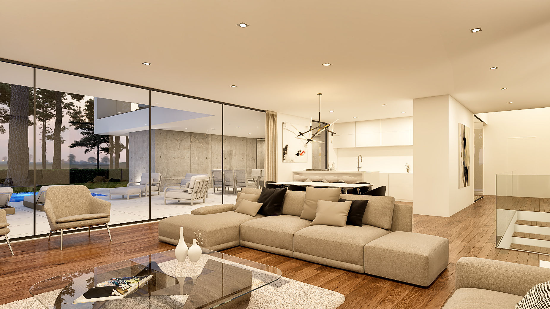 Moradia BL1, Traçado Regulador. Lda Traçado Regulador. Lda Modern living room Wood Wood effect