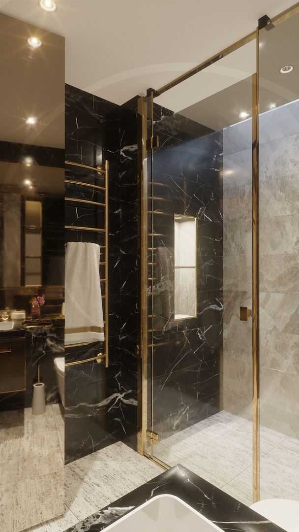 Ebeveyn Banyosu Lego İç Mimarlık & İnşaat Dekorasyon Modern Banyo Seramik konteyner ev