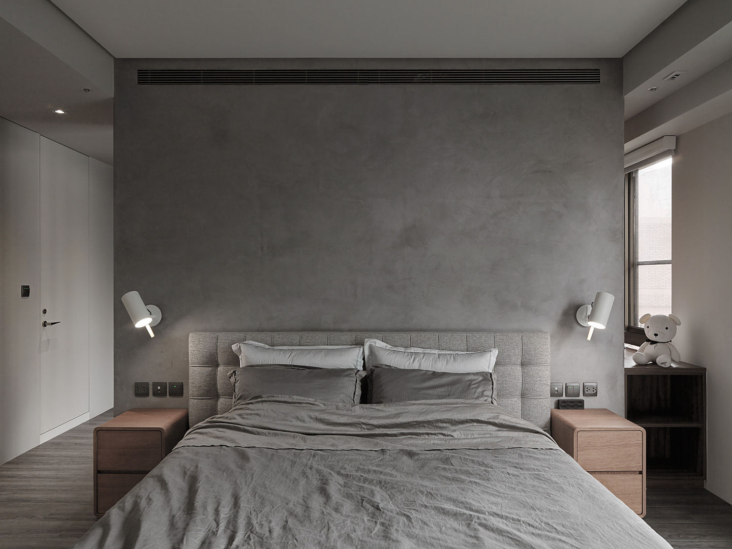 昇陽之道_灰石, 形構設計 Morpho-Design 形構設計 Morpho-Design Modern style bedroom