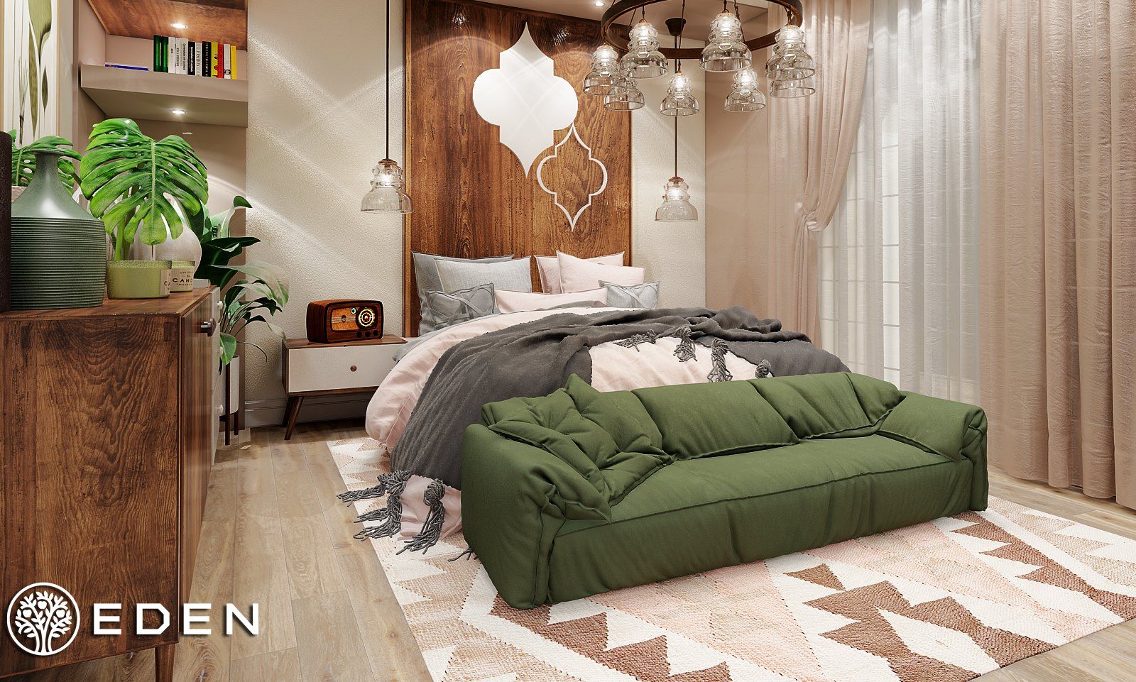 Bedroom, Eden Designs Eden Designs ห้องนอน