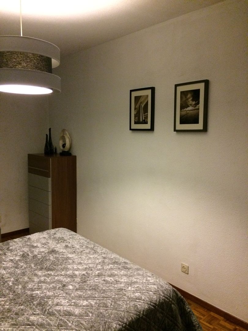 Quarto - Antes homify Quartos modernos