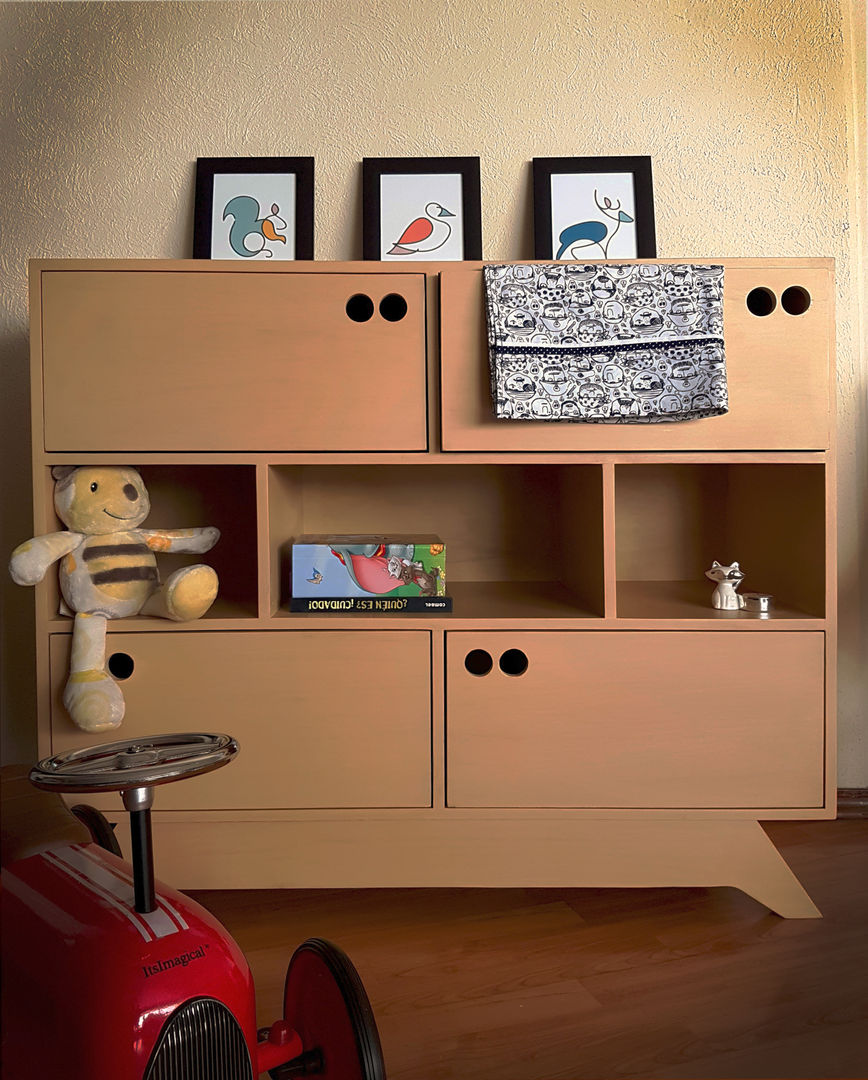 Línea Buchetti, Mioletto Mioletto Nursery/kid’s room انجینئر لکڑی Transparent Storage