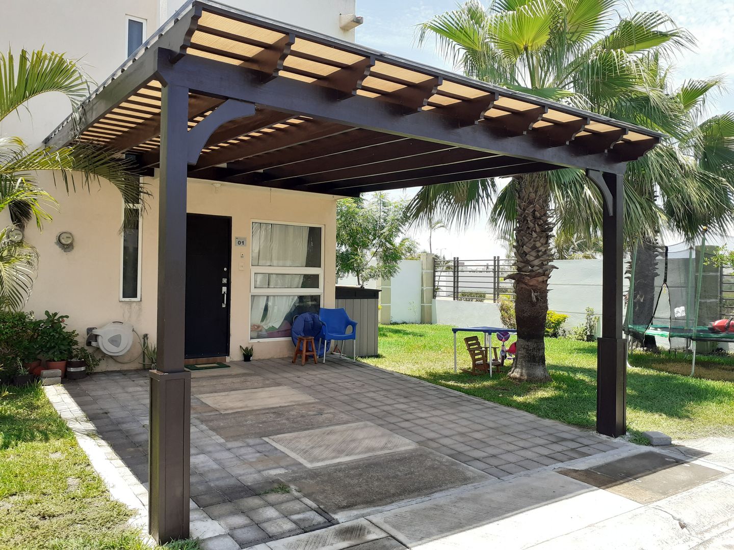 Pergolas de maderas., Pergolas de Veracruz diseños americanos Pergolas de Veracruz diseños americanos Chalets & maisons en bois Bois d'ingénierie Transparent