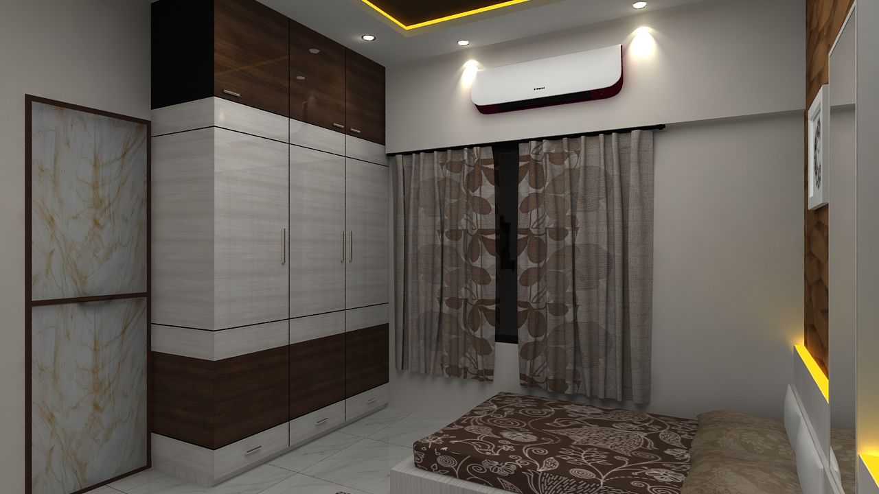 MASTER BEDROOM WITH WARDROBE Clickhomz Modern style bedroom