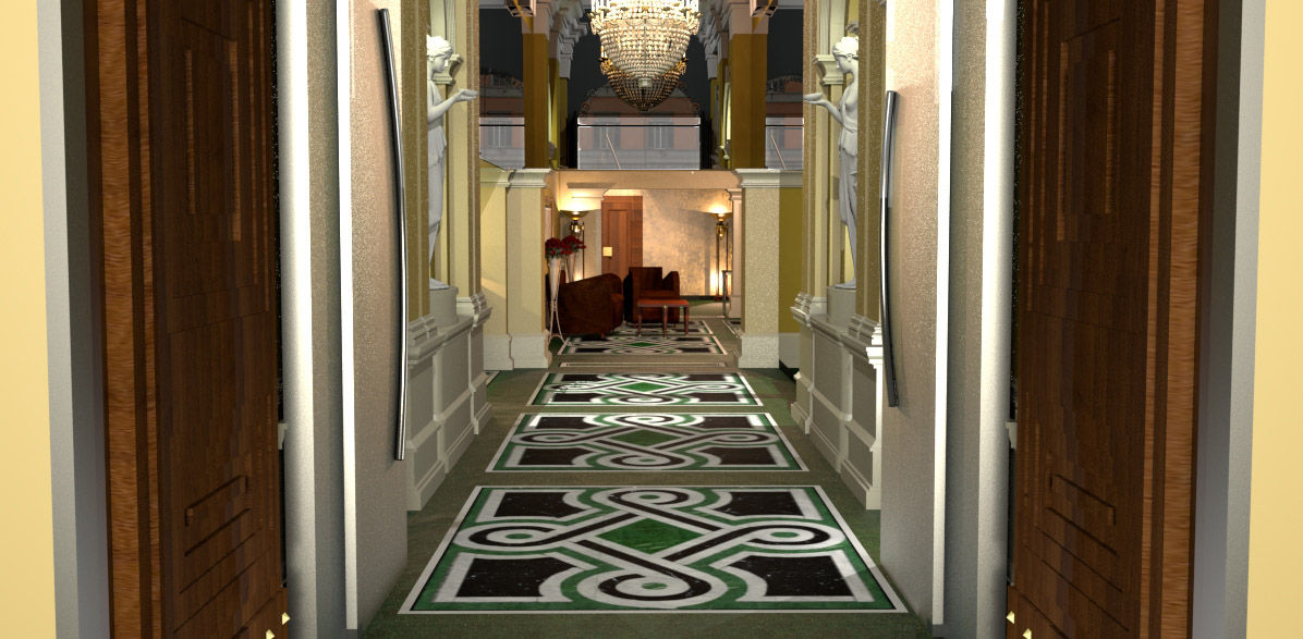 Pavimento in Marmo ARTE DELL'ABITARE Spazi commerciali Marmo pavimenti marmo,cosmatesco,pavimenti graniglie,Hotel