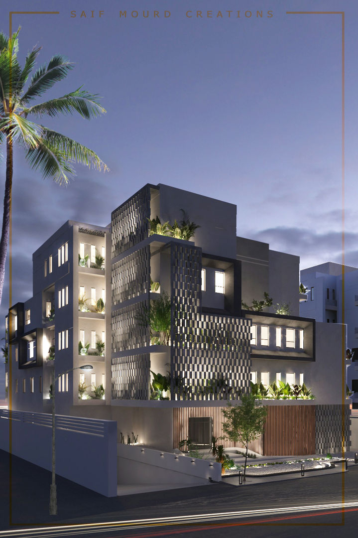 Architecture design | Mecca Residence , Saif Mourad Creations Saif Mourad Creations Villas