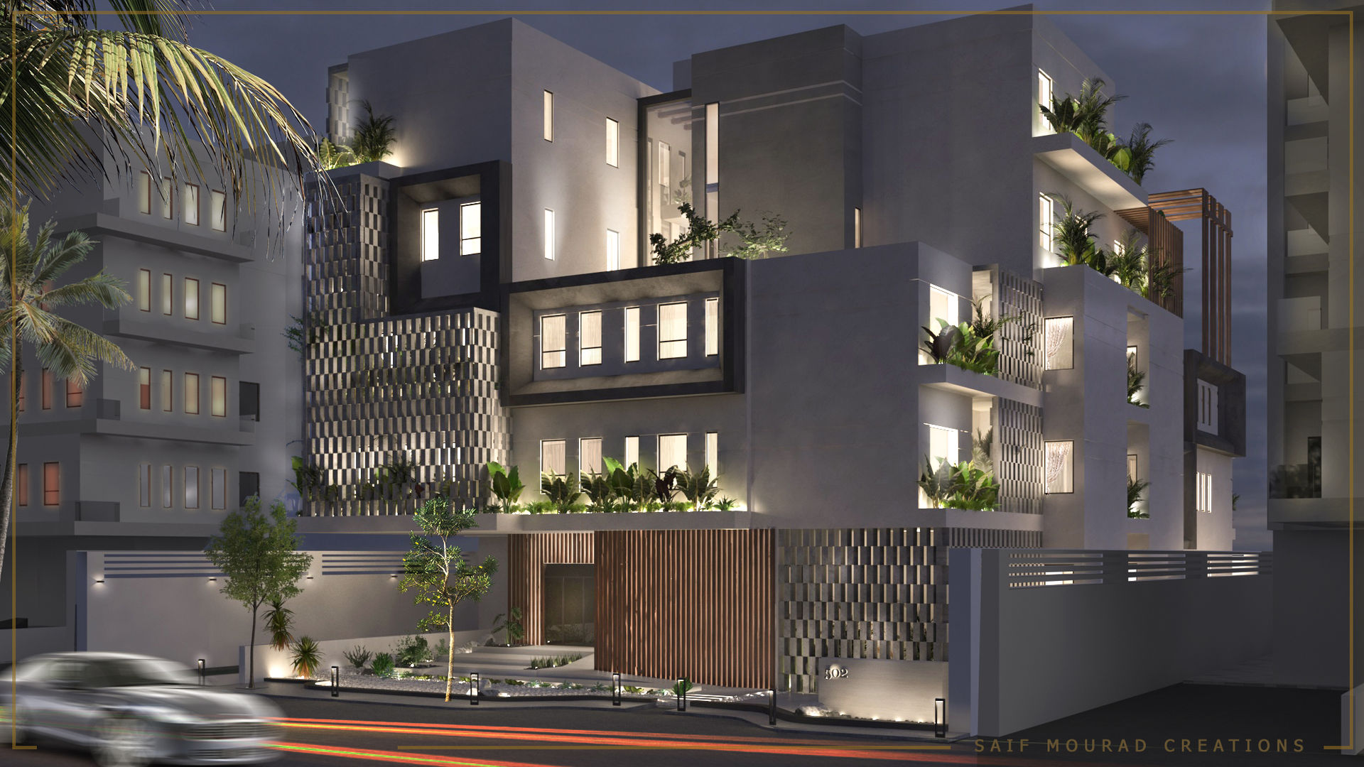 Architecture design | Mecca Residence , Saif Mourad Creations Saif Mourad Creations Modern houses