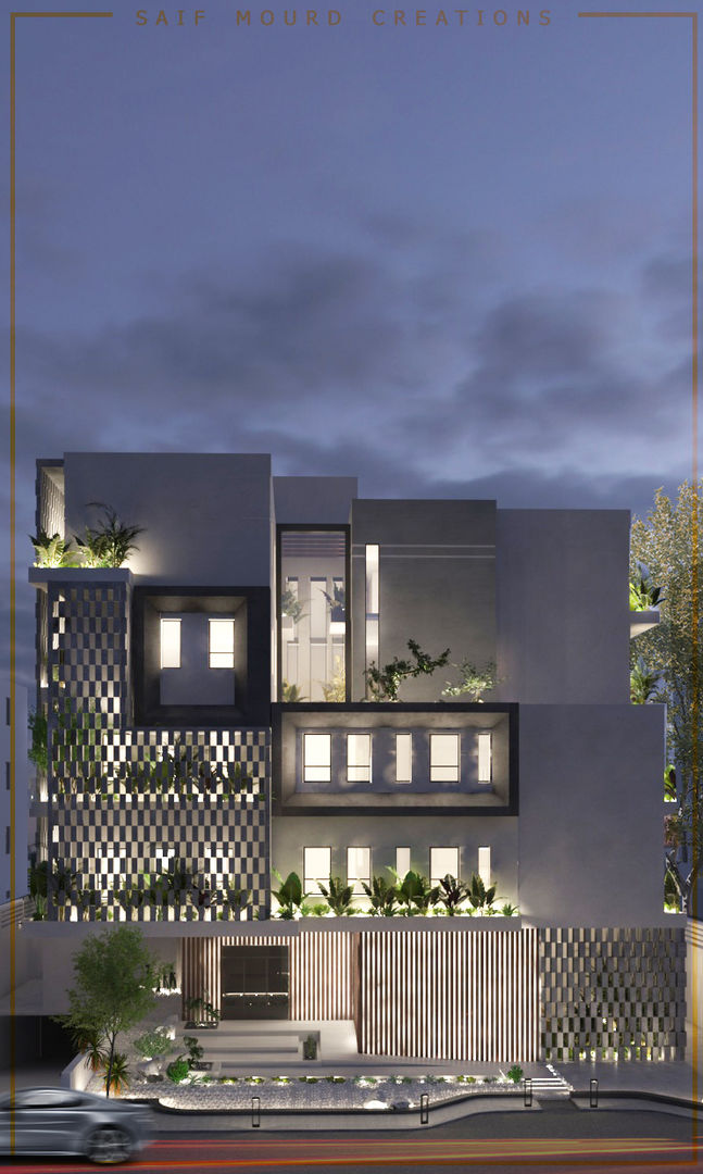 Architecture design | Mecca Residence , Saif Mourad Creations Saif Mourad Creations Modern home