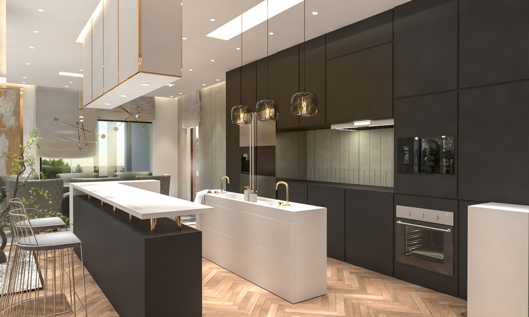 Kitchen Saif Mourad Creations Modern kitchen