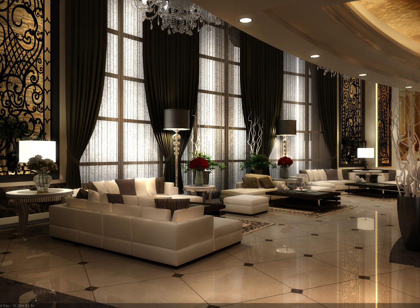 New Cairo Palace Project, smarthome smarthome Modern living room