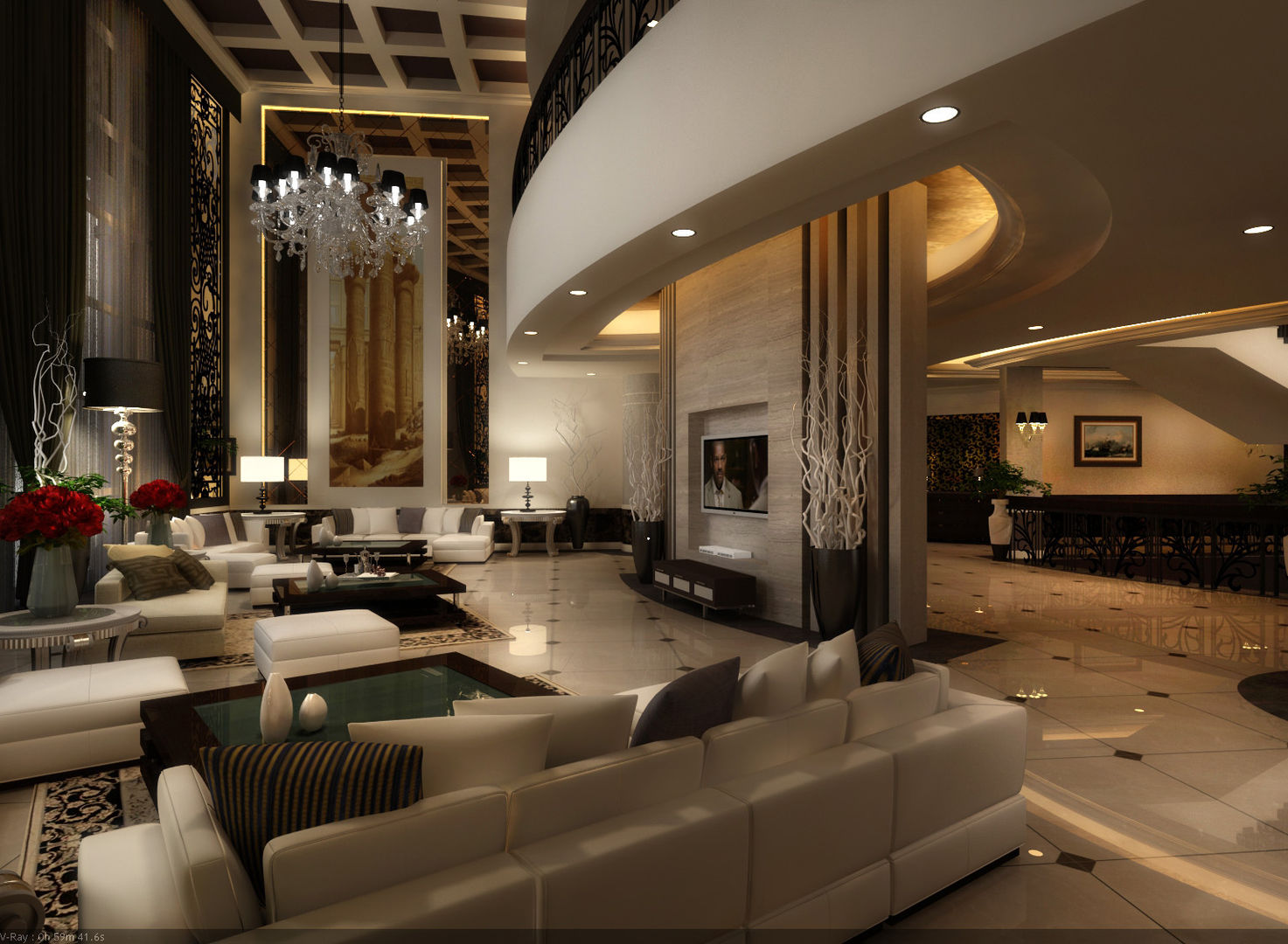 New Cairo Palace Project, smarthome smarthome Modern living room