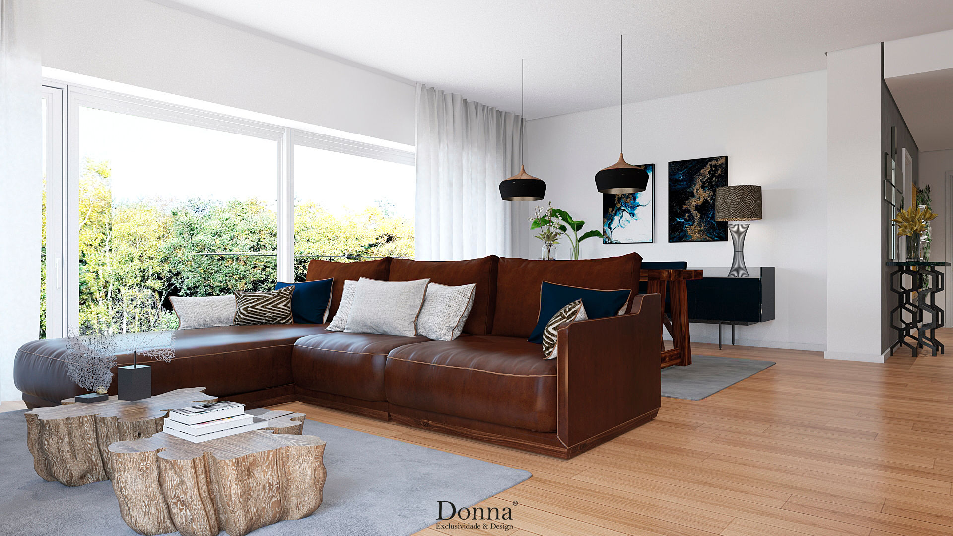 Apartamento Lisboa , Donna - Exclusividade e Design Donna - Exclusividade e Design Salas de estilo industrial