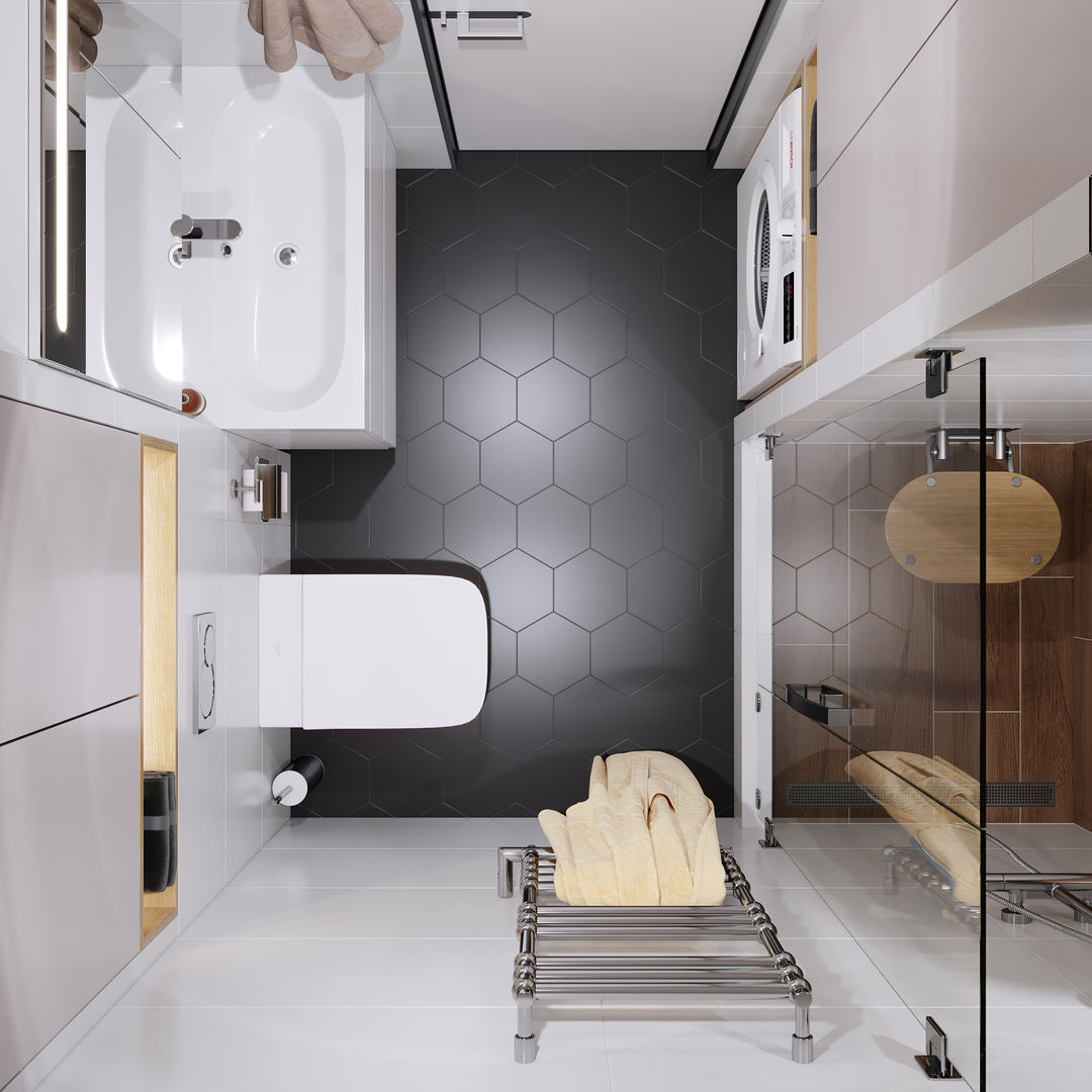 homify Modern bathroom