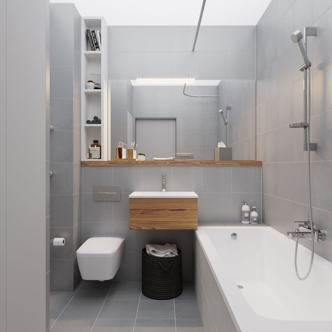 homify Industrial style bathroom