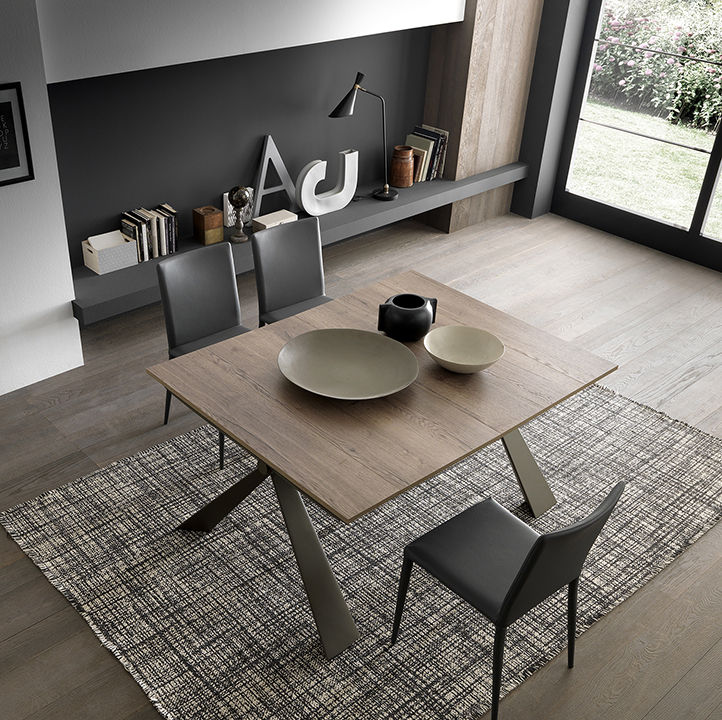 Consolle design che diventa tavolo da 12 persone! , Mobili a Colori Mobili a Colori Modern living room Engineered Wood Transparent