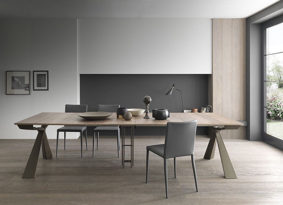 Consolle design che diventa tavolo da 12 persone! , Mobili a Colori Mobili a Colori Modern dining room Engineered Wood Transparent