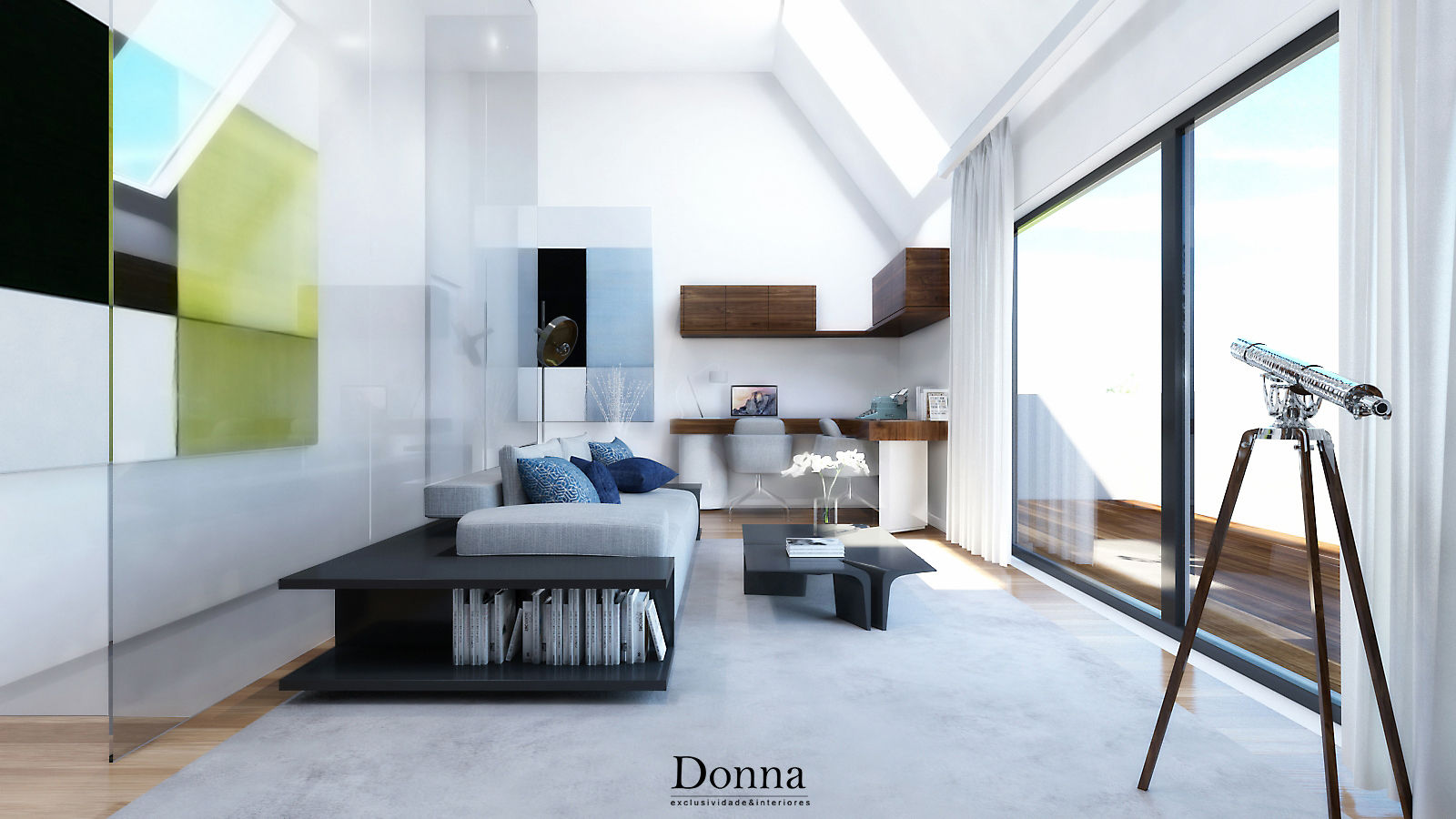 Apartamento Duplex no Porto, Donna - Exclusividade e Design Donna - Exclusividade e Design Study/office Cupboards & shelving