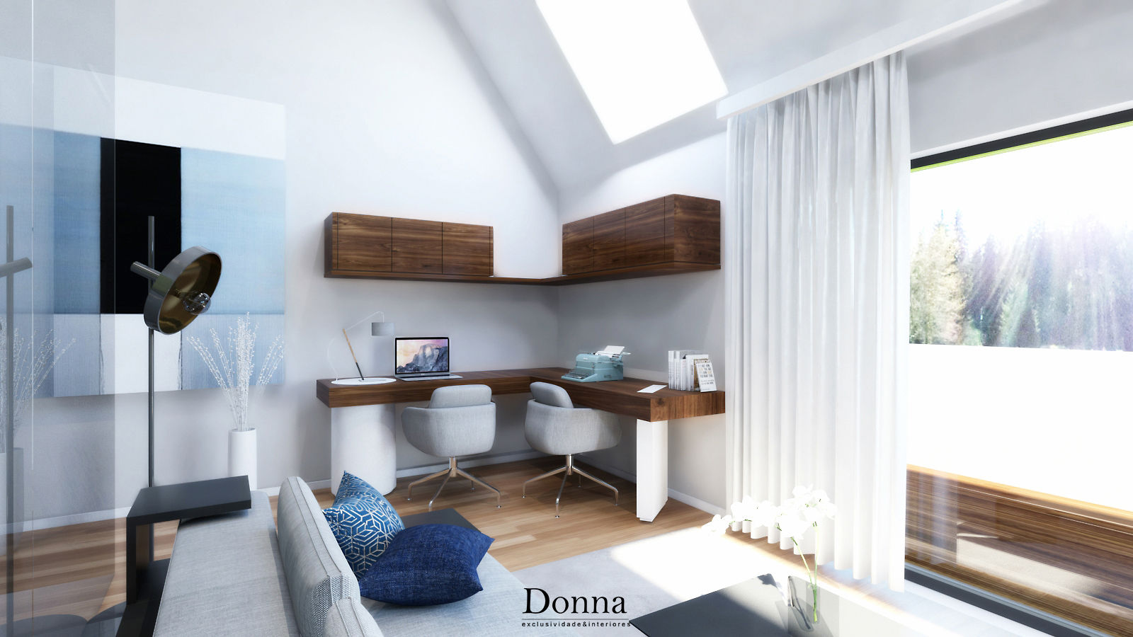 Apartamento Duplex no Porto, Donna - Exclusividade e Design Donna - Exclusividade e Design Oficinas Armarios y estanterías