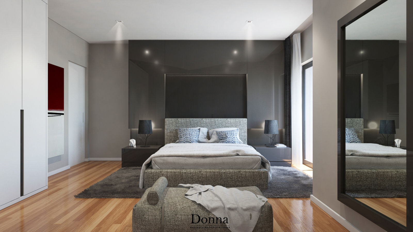 Apartamento Duplex no Porto, Donna - Exclusividade e Design Donna - Exclusividade e Design Modern style bedroom Beds & headboards