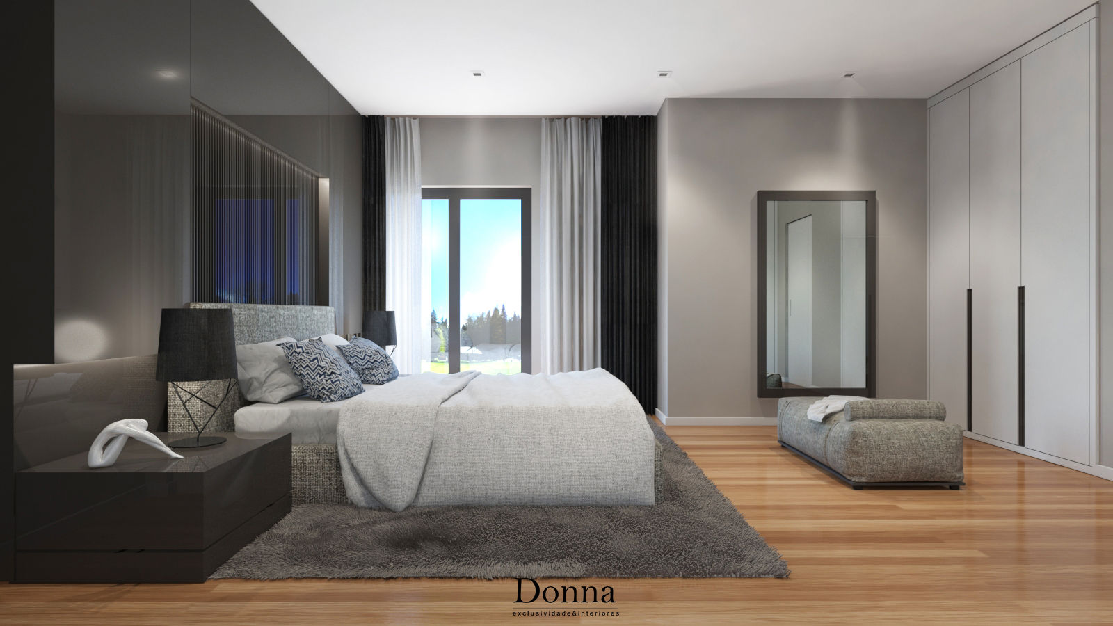 Apartamento Duplex no Porto, Donna - Exclusividade e Design Donna - Exclusividade e Design Modern style bedroom Accessories & decoration