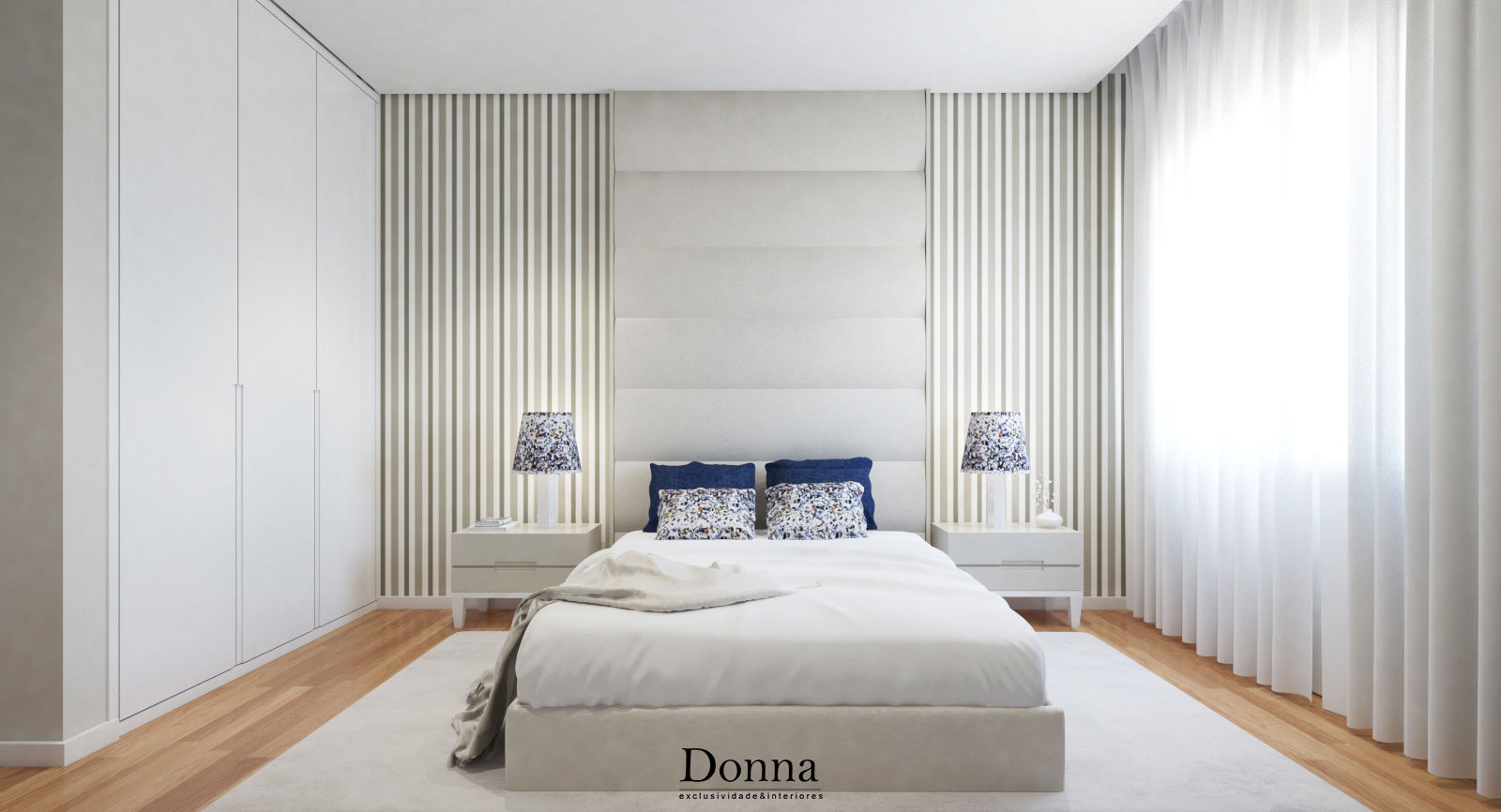 Apartamento Duplex no Porto, Donna - Exclusividade e Design Donna - Exclusividade e Design Camera da letto moderna Letti e testate