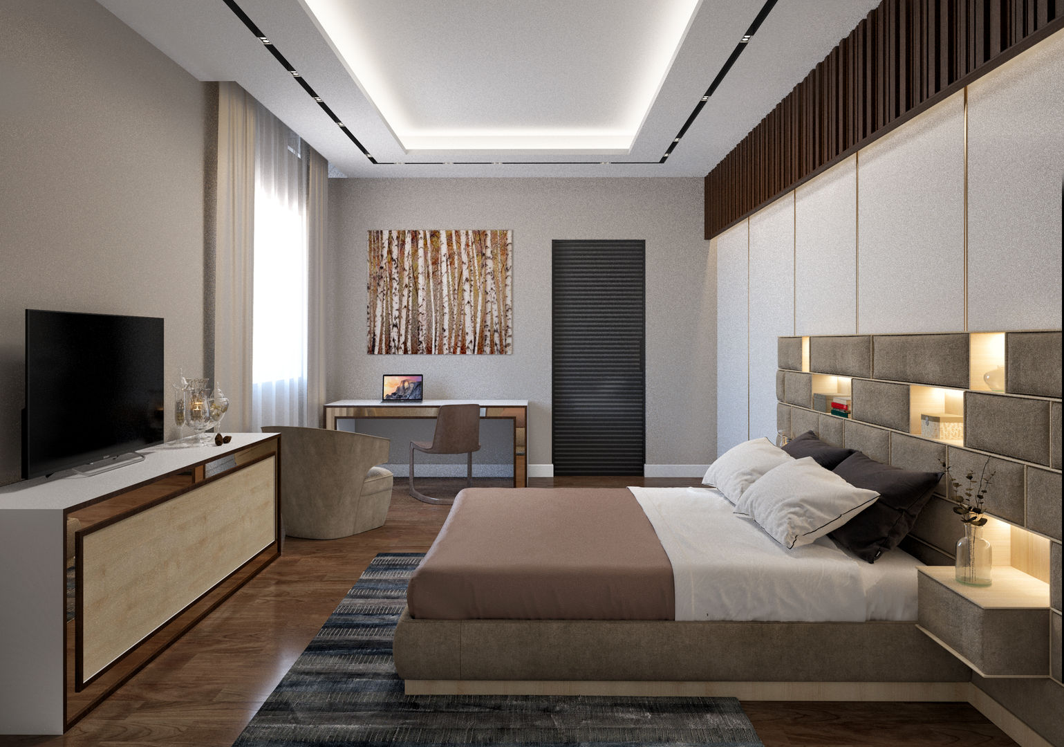 homify Dormitorios de estilo moderno Derivados de madera Transparente