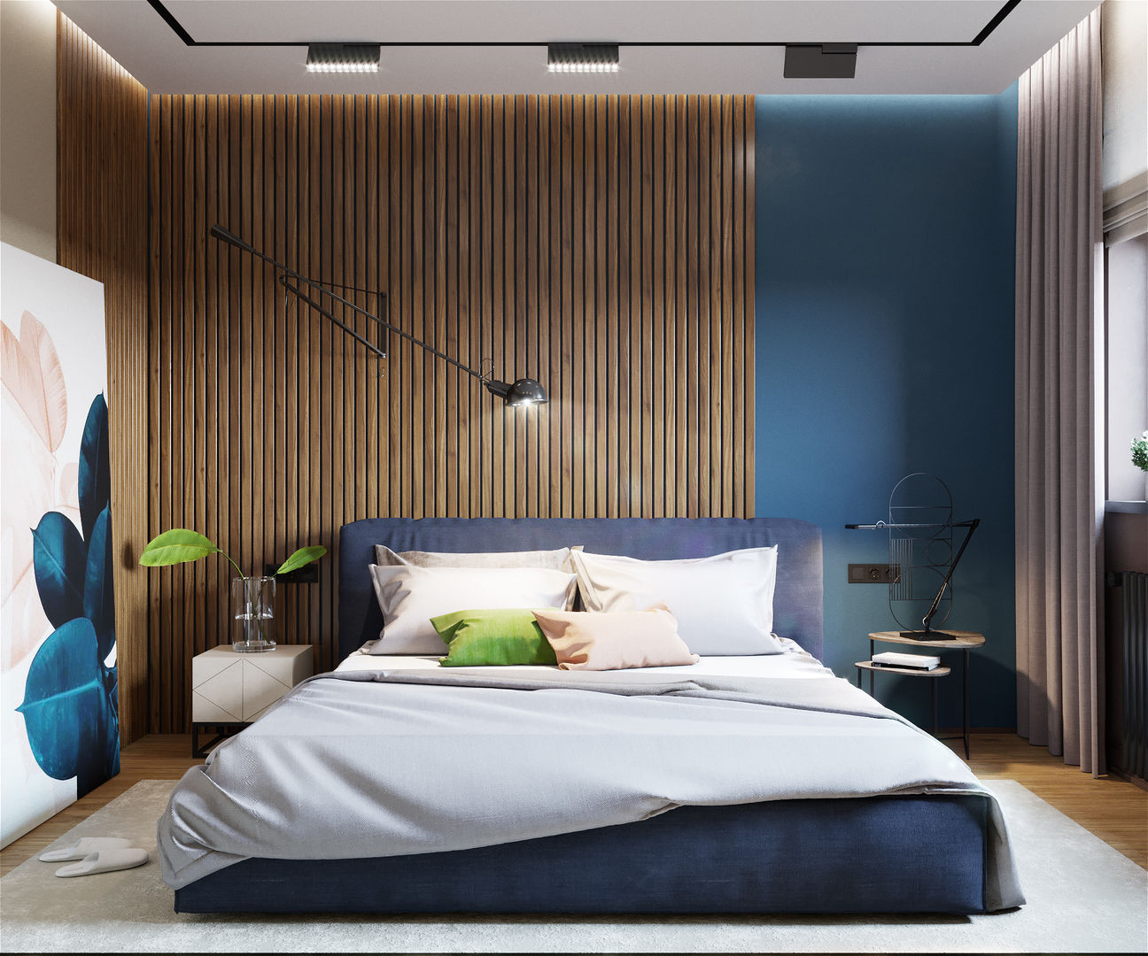 Минимализм с элементами лофта, «Студия 3.14» «Студия 3.14» Minimalist bedroom