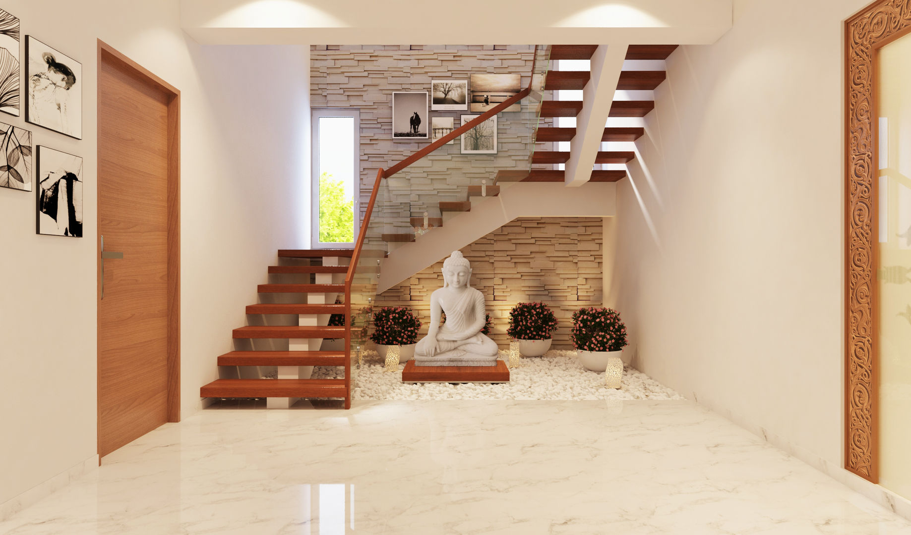 Staircase Area, De Panache - Interior Architects De Panache - Interior Architects Escadas