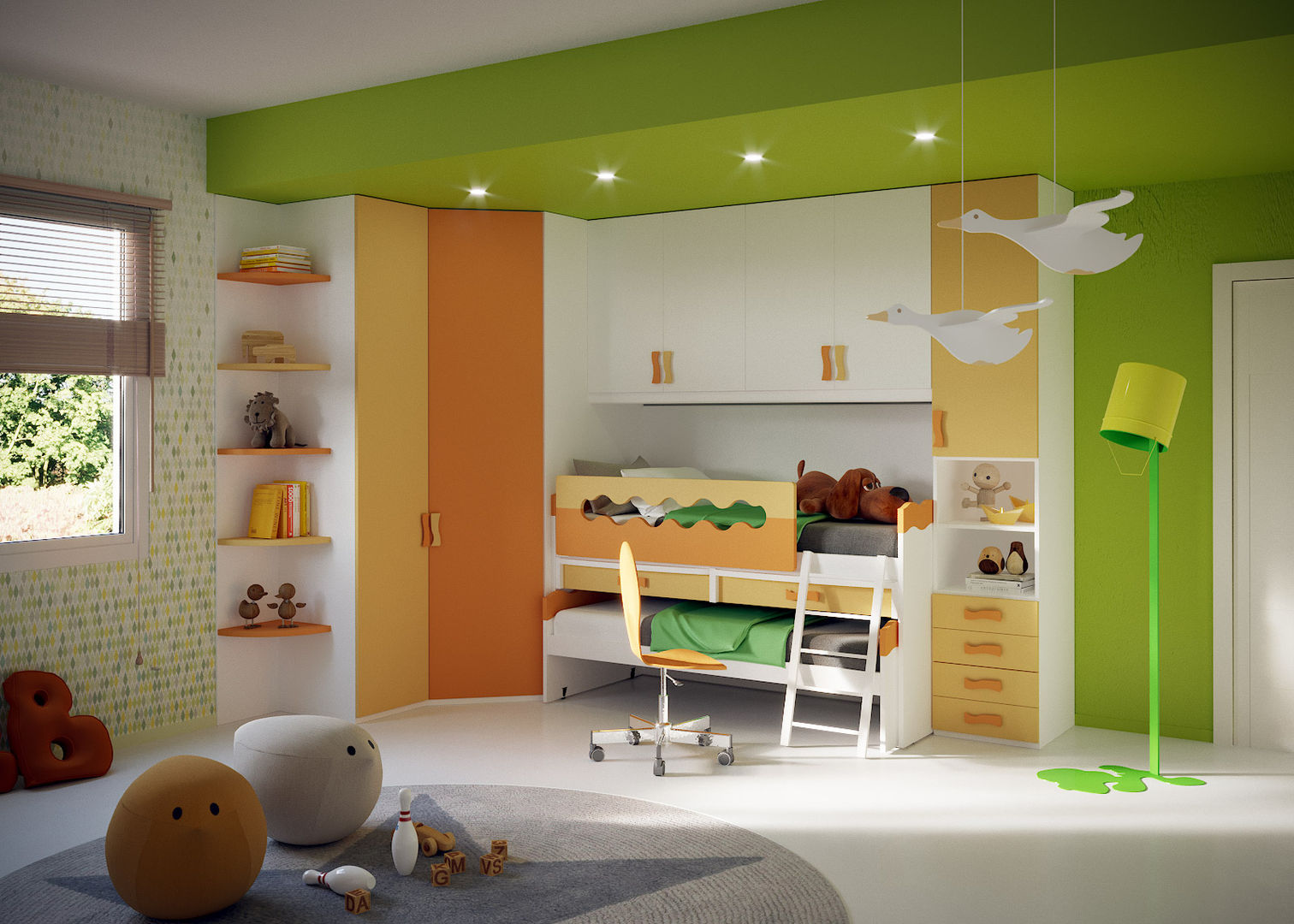 Camerette a ponte: Moderno e Bello, Mondo Camerette Mondo Camerette Nursery/kid’s room Beds & cribs