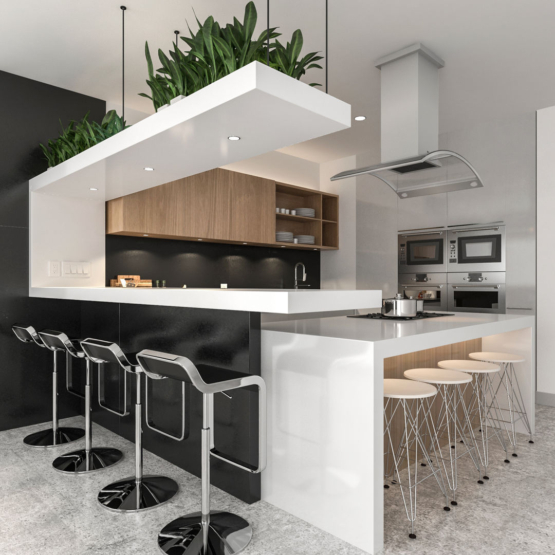 Casa TOLEDO., Juve 3D Studio Juve 3D Studio Built-in kitchens