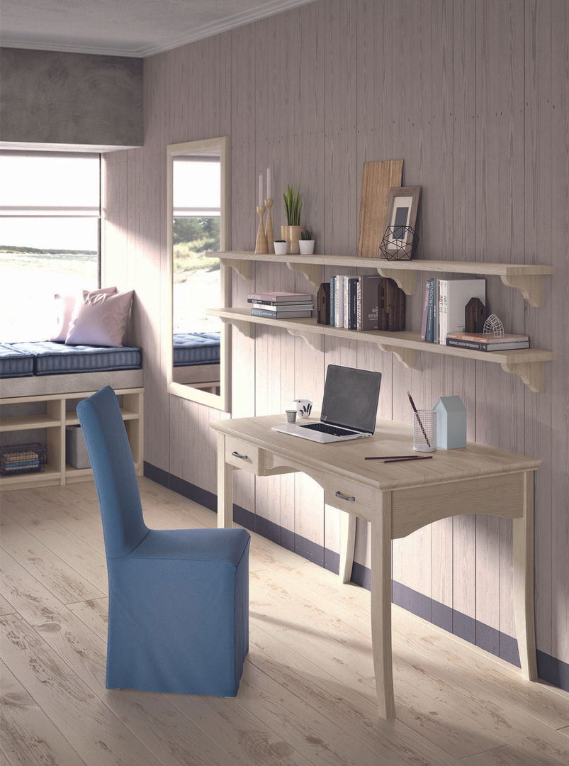 Cameretta romantica per principesse, in vero legno, Mobili a Colori Mobili a Colori Habitaciones para adolescentes Madera maciza Multicolor