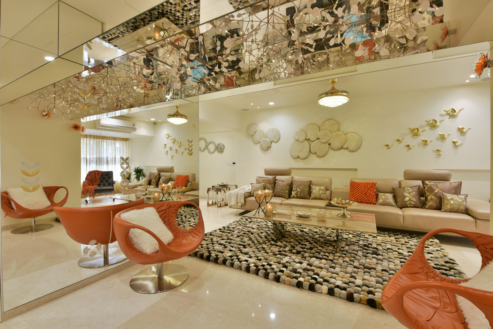 site at worli (mumbai), Mybeautifulife Mybeautifulife 现代客厅設計點子、靈感 & 圖片